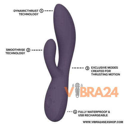 LELO - INA THRUST RABBIT VIBRADOR DE EMPURRA ROXO