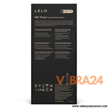 LELO - INA THRUST RABBIT VIBRADOR DE EMPURRAÇÃO PRETO