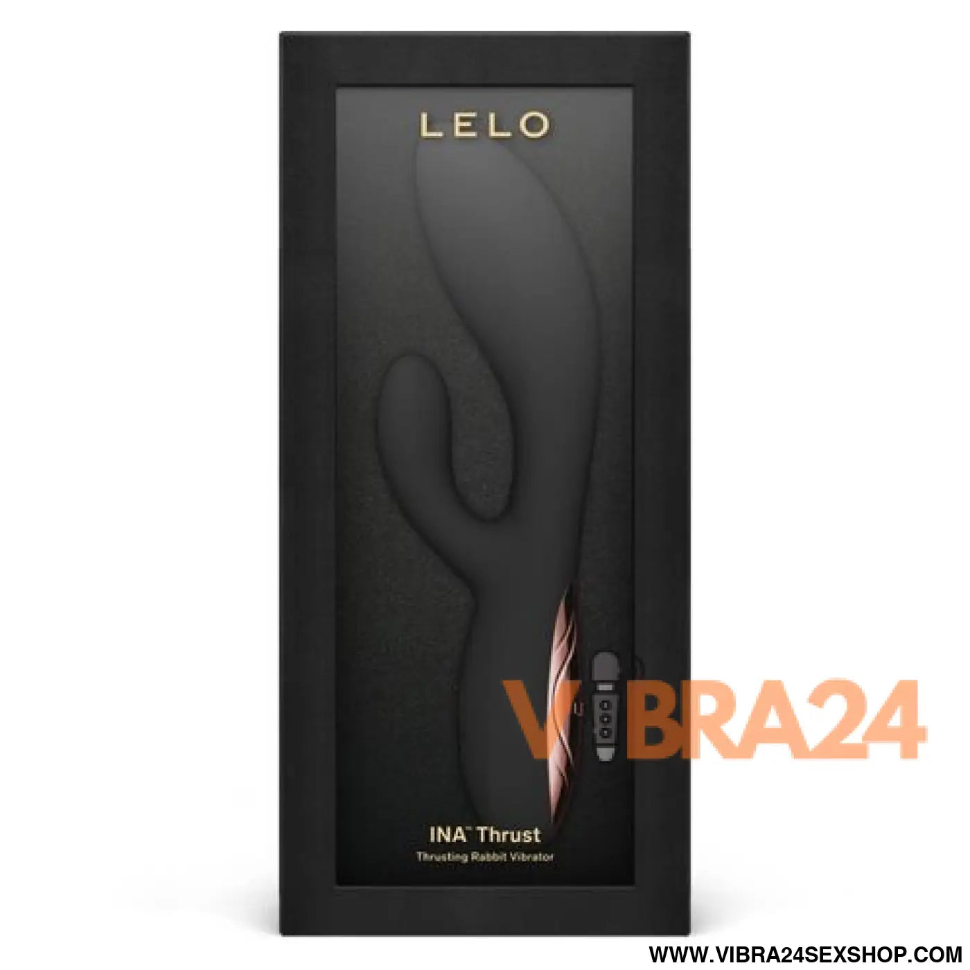 LELO - INA THRUST RABBIT VIBRADOR DE EMPURRAÇÃO PRETO