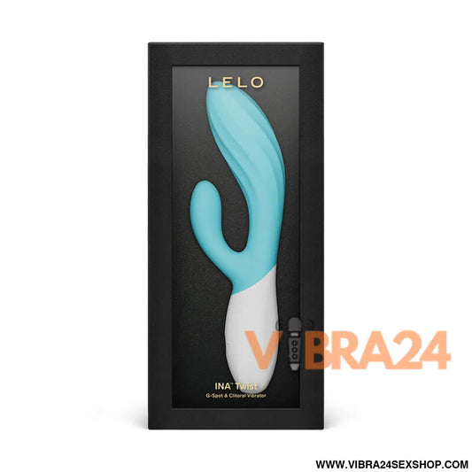 LELO – Ina Twist: Vibrador Duplo com Design Flexível 16 Intensidades e Controle por App - Turquesa