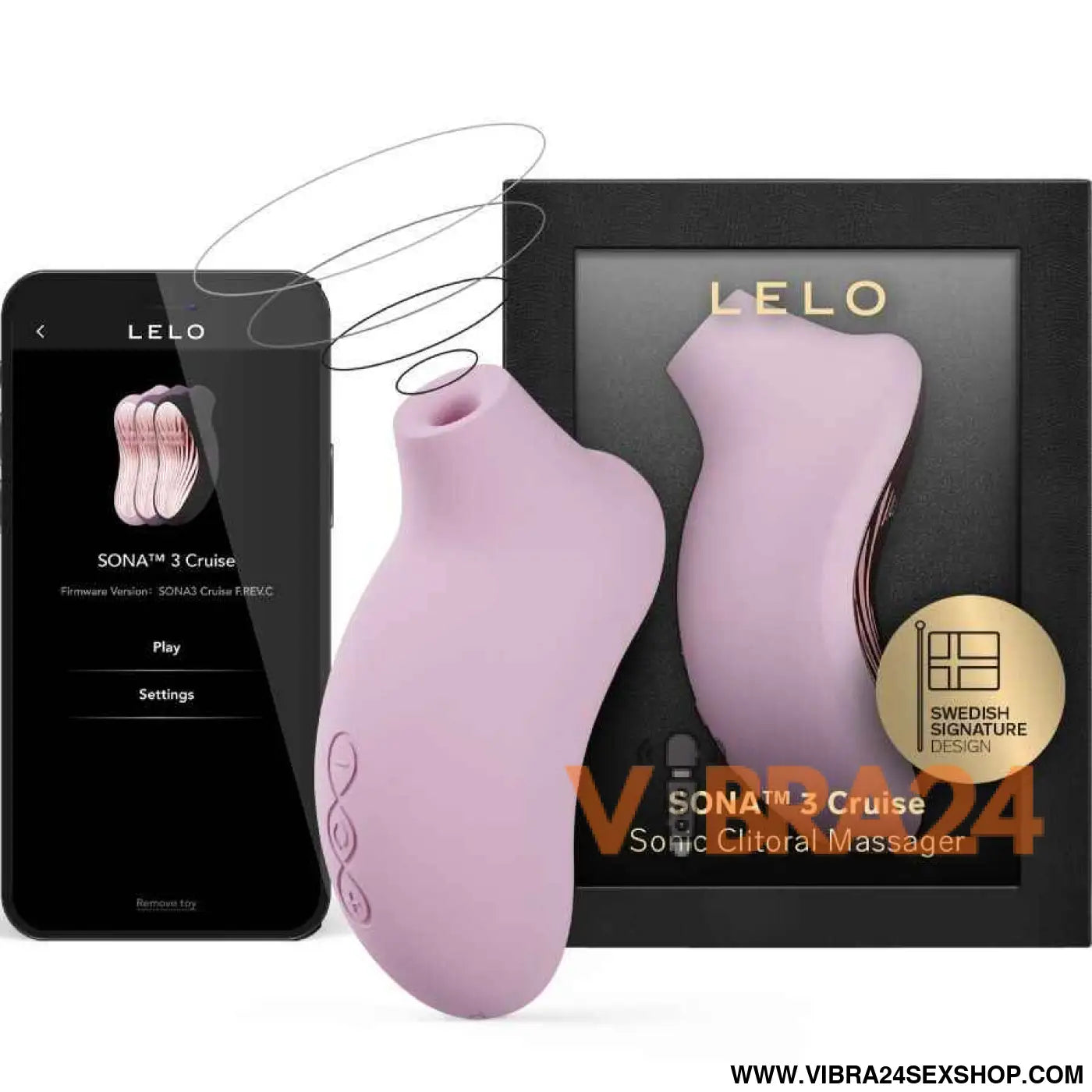 LELO - SONA 3 CRUISE MASSAGEADOR CLITÓRICO SÔNICO ROSA CLARO