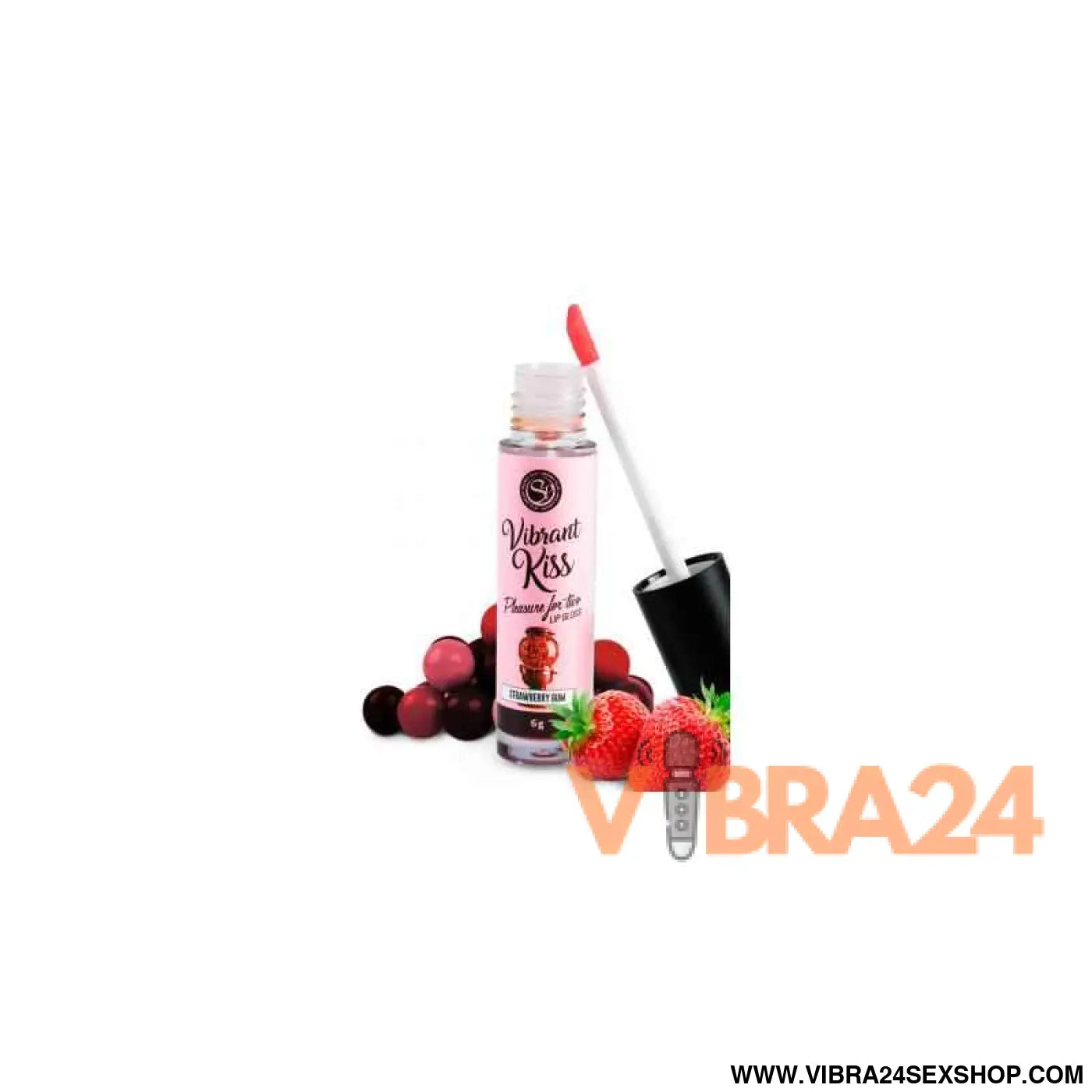 Lip Gloss Vibrant Kiss Flavor Strawberry Gum