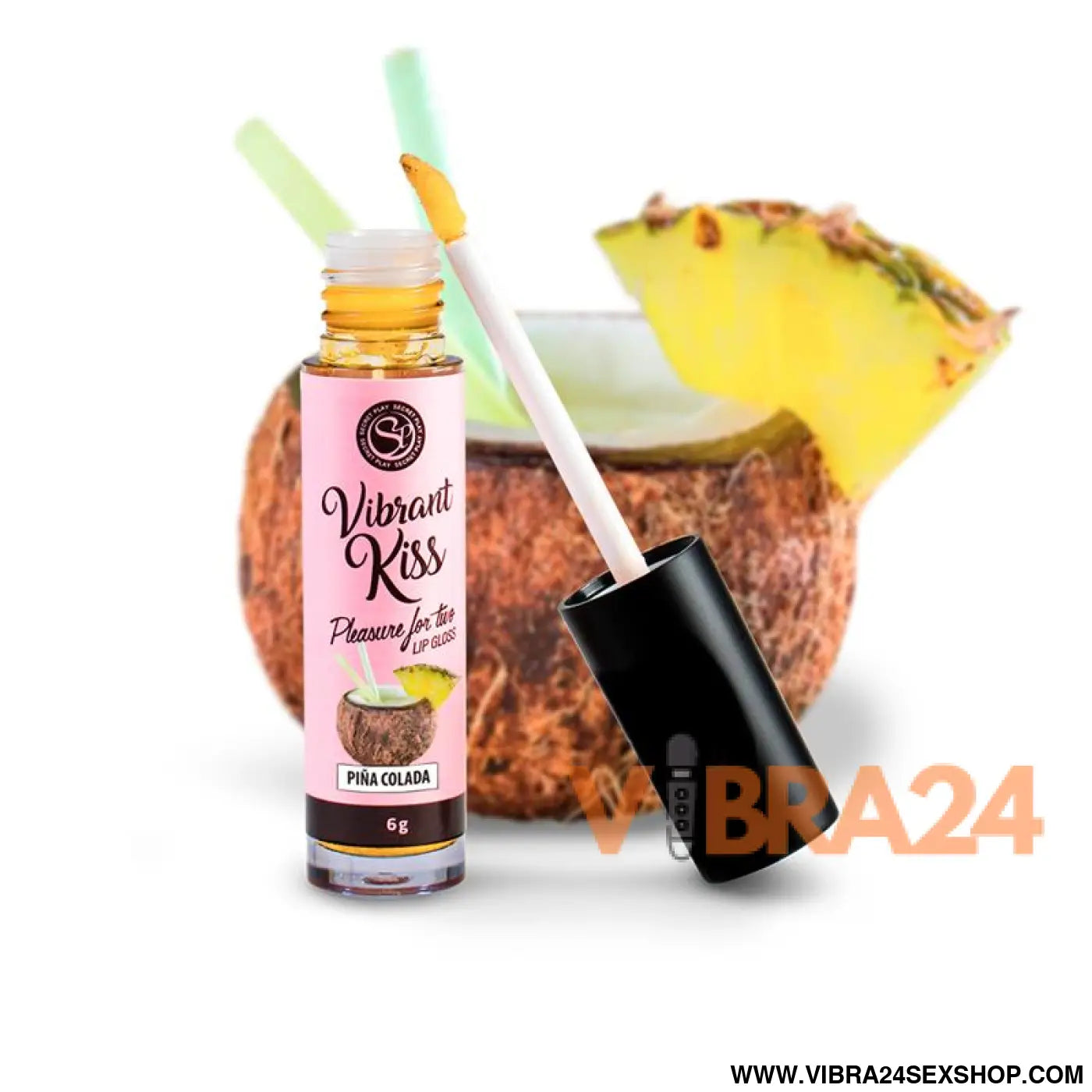 Lip Gloss Vibrant Kiss Piña Colada Flavor