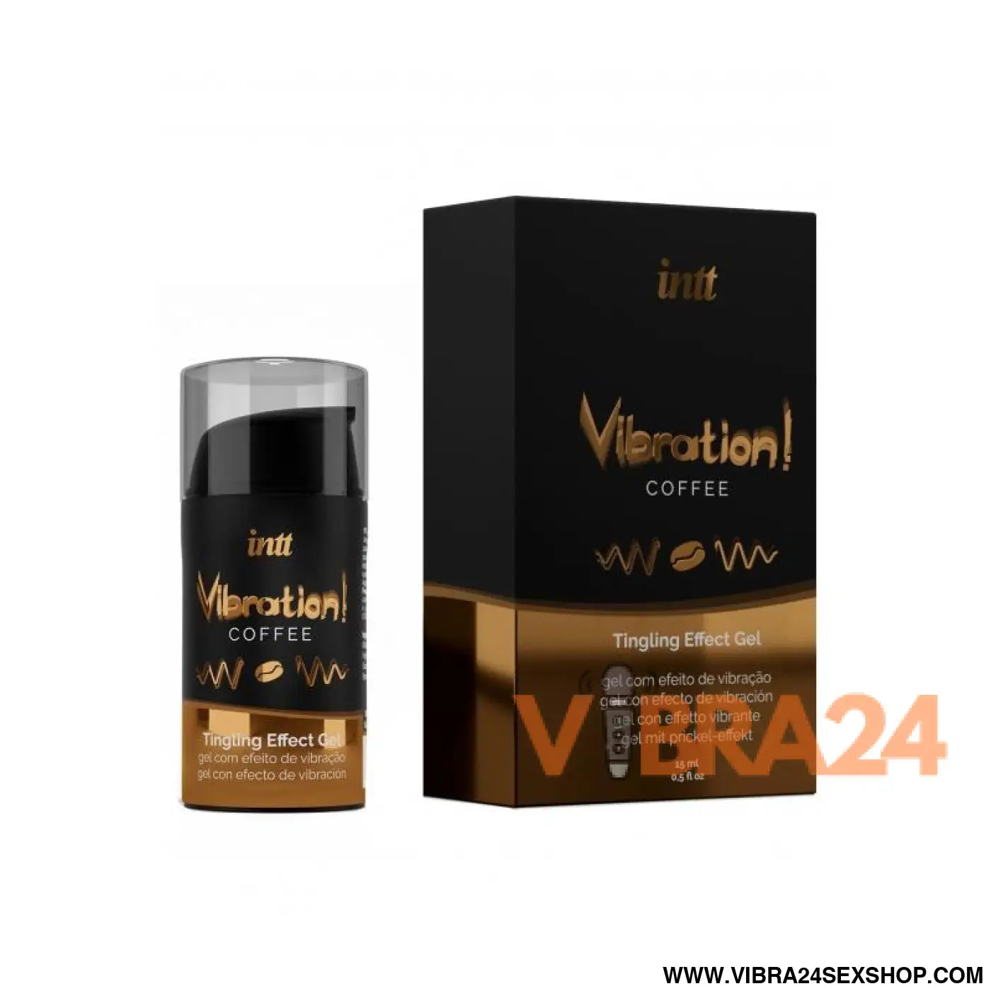 Liquid Vibrator Heat Effect Coffee Flavor 15 ml