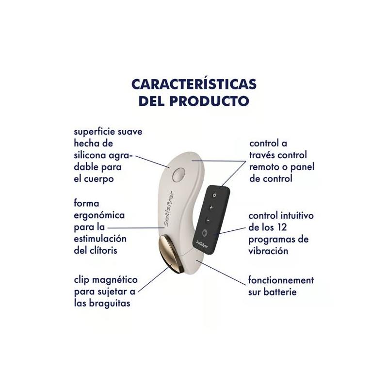 Little Secret – Panty Stimulator: Vibrador Discreto com Íman para Calcinha, 12 Programas e Controlo Remoto