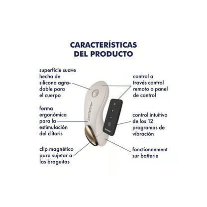 Little Secret – Panty Stimulator: Vibrador Discreto com Íman para Calcinha, 12 Programas e Controlo Remoto