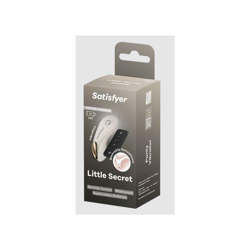 Little Secret – Panty Stimulator: Vibrador Discreto com Íman para Calcinha, 12 Programas e Controlo Remoto