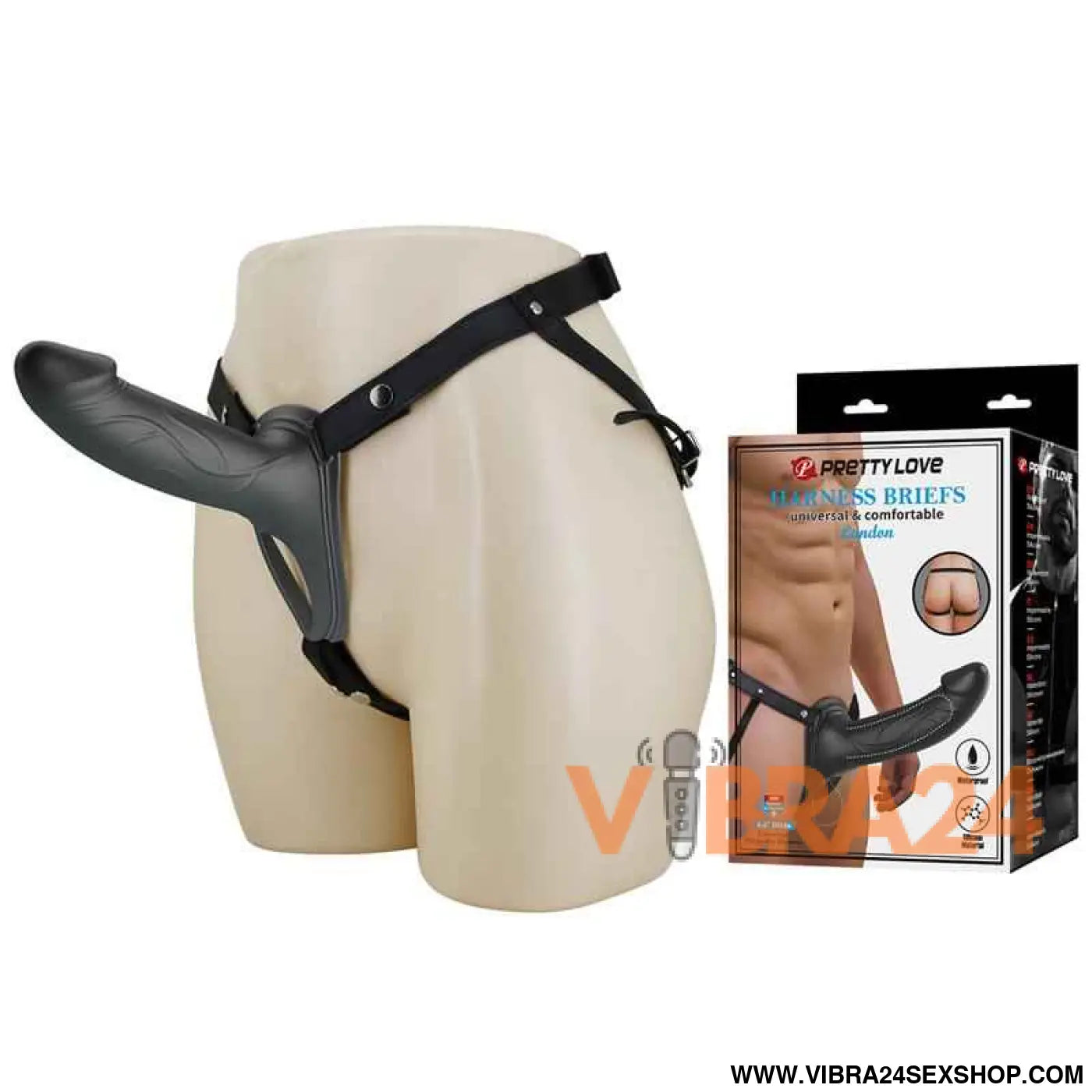 London Universal Strap-On Harness with Hollow Dildo 6.6