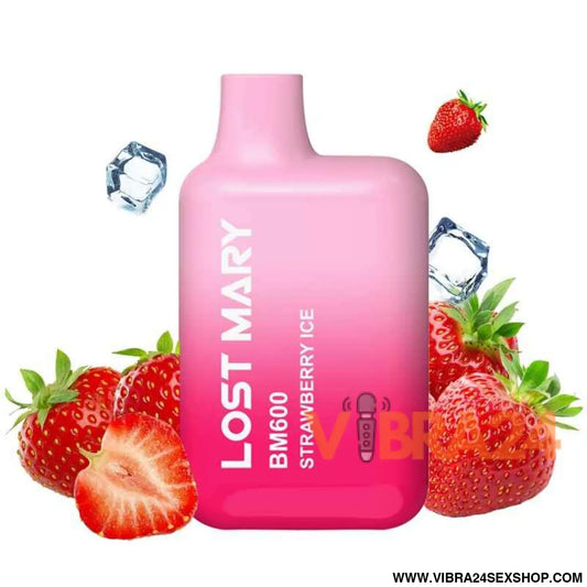 LOST MARY - BM600 NICOTINE VAPER 2% DESCARTÁVEL MORANGO ICE
