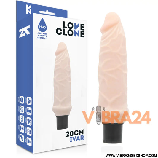 LOVECLONE - VIBRADOR AUTO LUBRIFICANTE IVAR 20 CM -O- 3.7