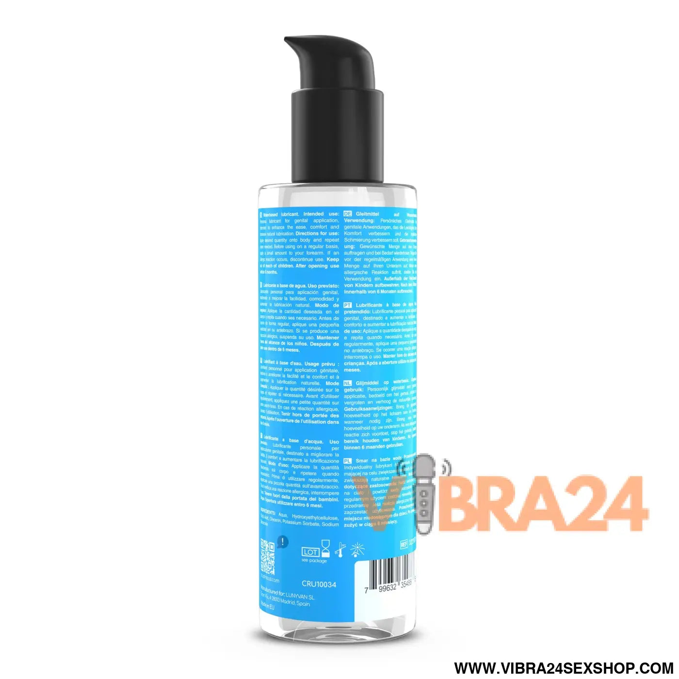 LUBRIFICANTE À BASE DE ÁGUA 250 ML CRUSHIOUS