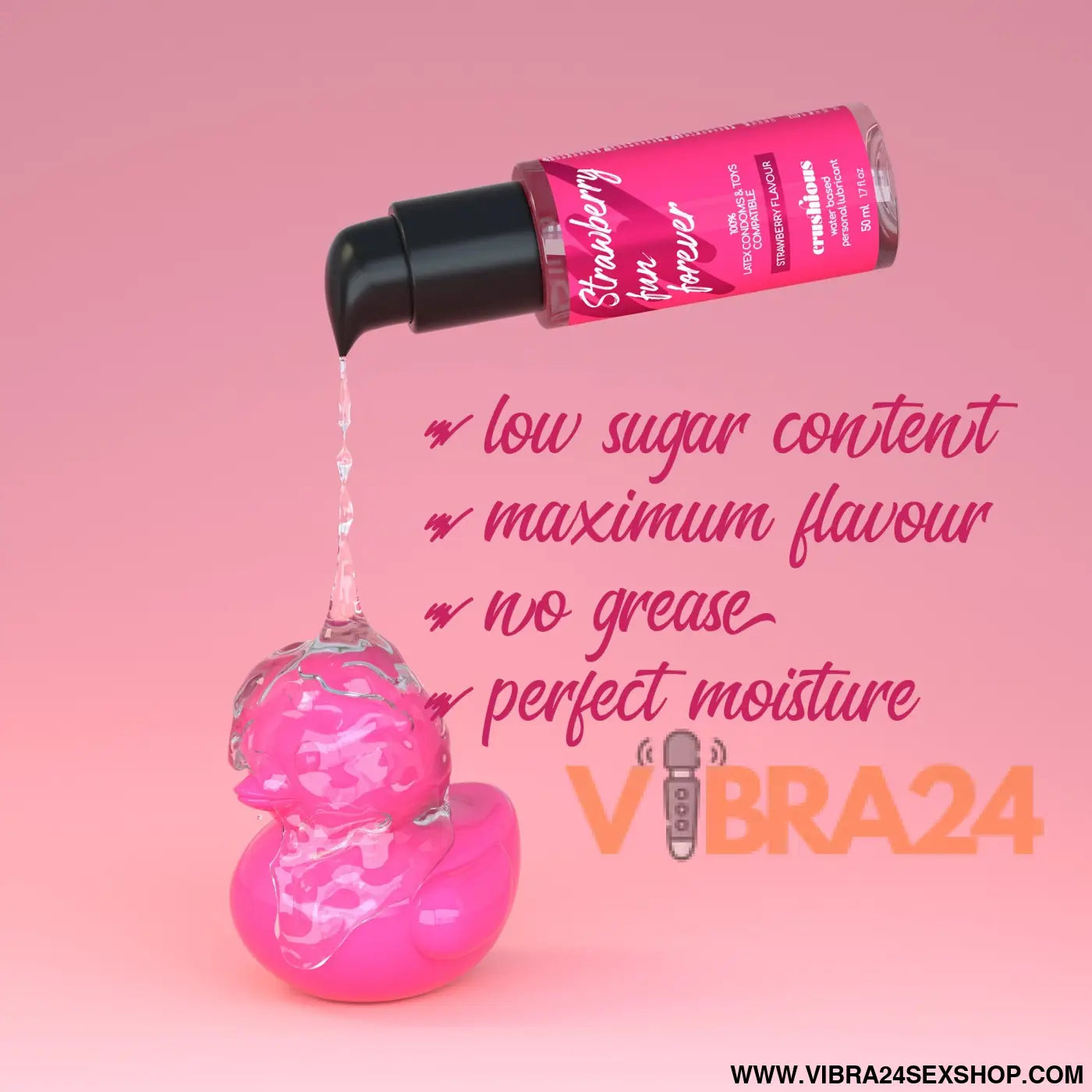LUBRIFICANTE COM SABOR A MORANGO 50 ML CRUSHIOUS