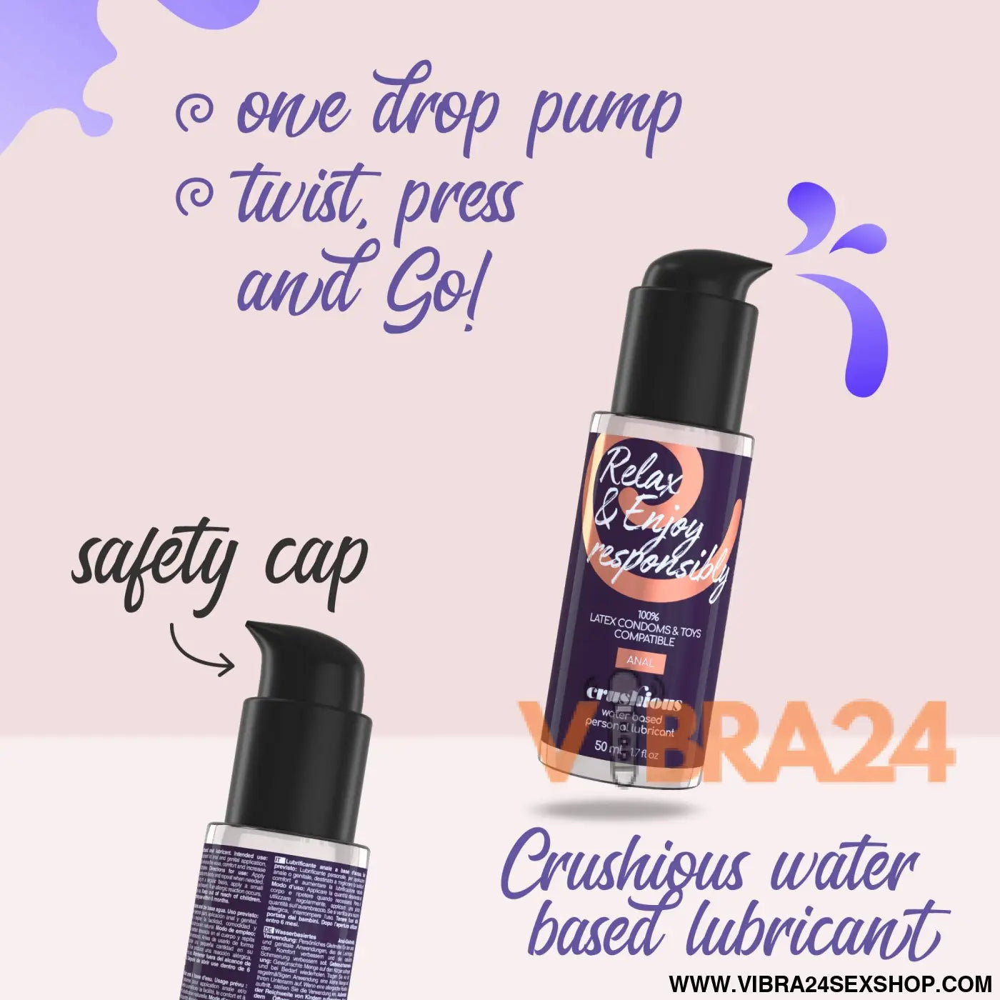 LUBRIFICANTE PARA USO ANAL 50 ML CRUSHIOUS