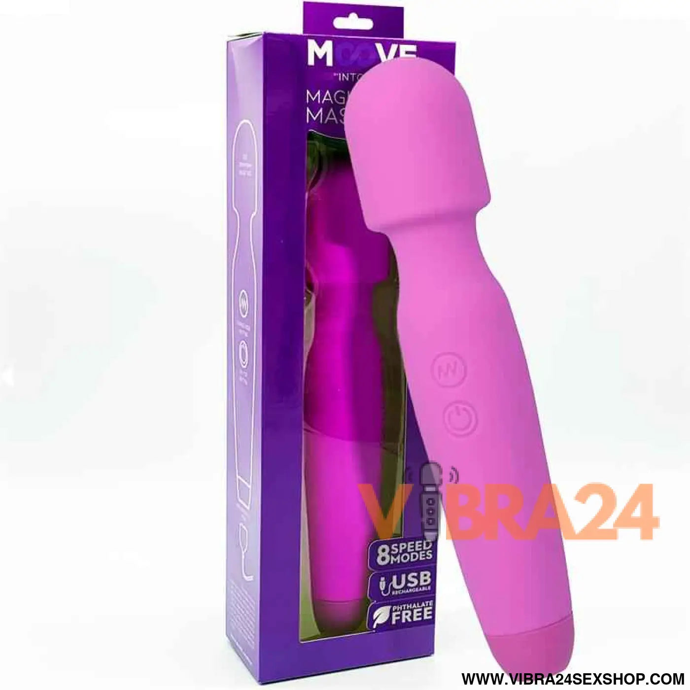 Magic Wand Massager Silicone Purple