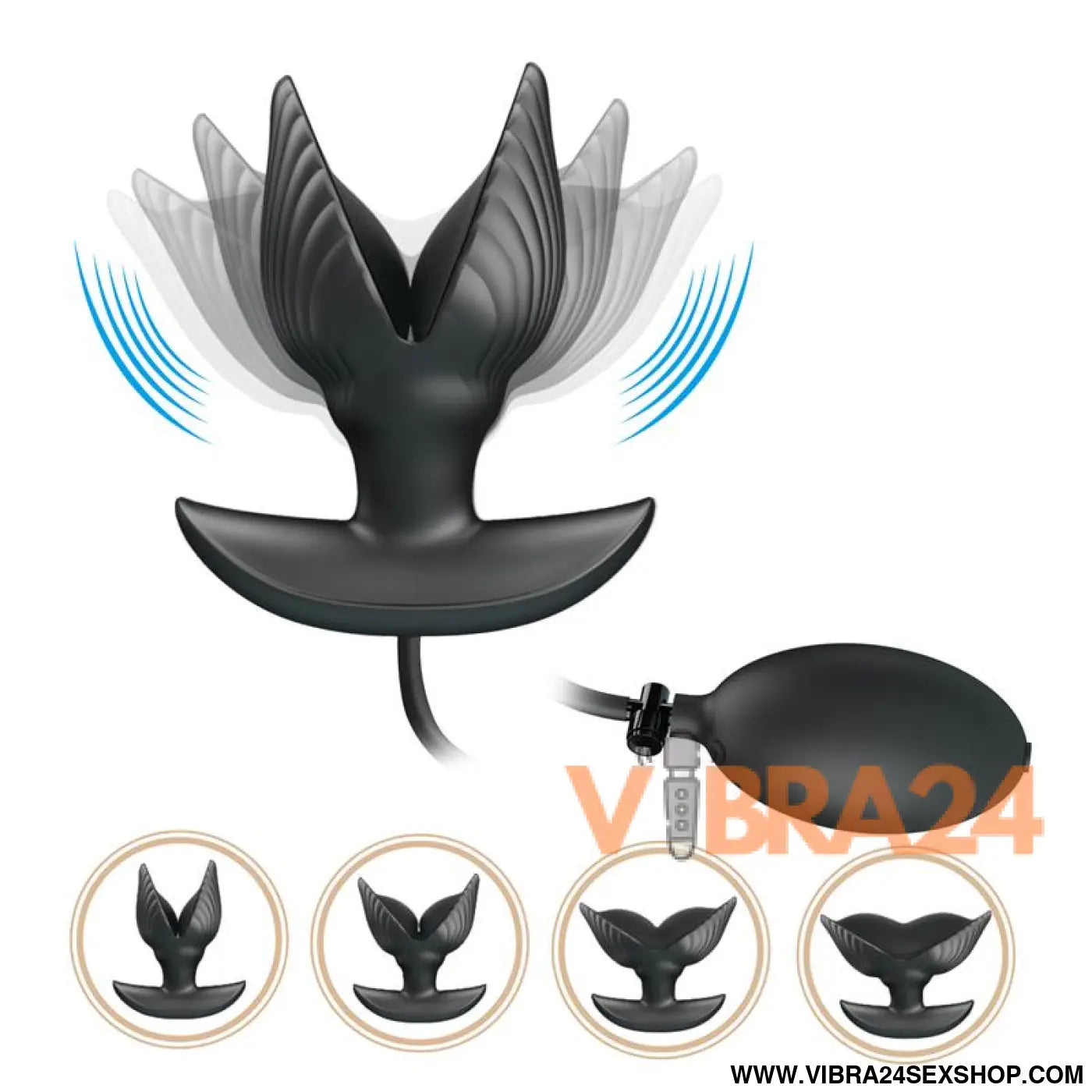 Manson Inflatable Butt Plug with Vibration