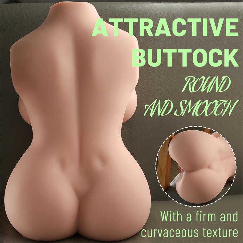 Marita – Torso Masturbador: Realismo Premium com Torso Feminino em TPR e Canais Duplos Texturizados