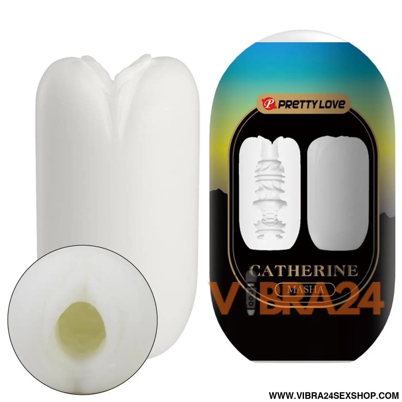 Masha Masturbator Egg Double Texture Whit