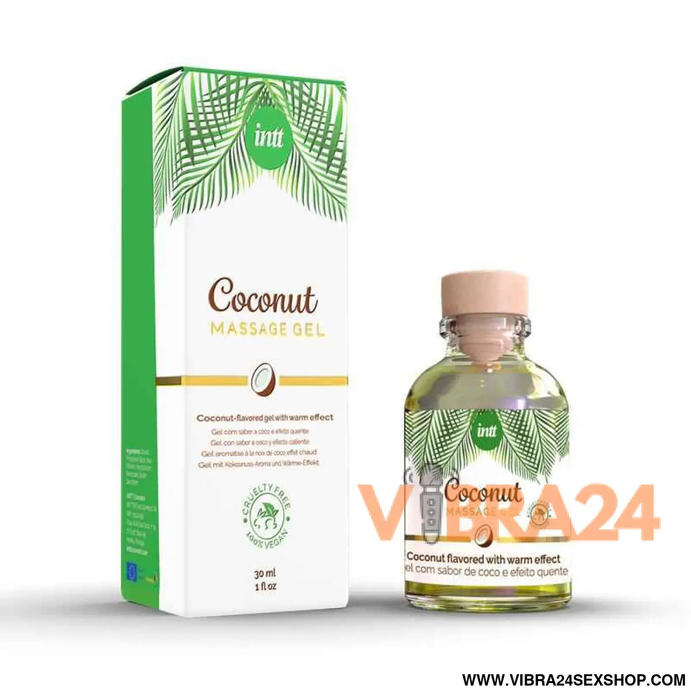 Massage Gel Coconut 100% Vegan Kissable 30 ml