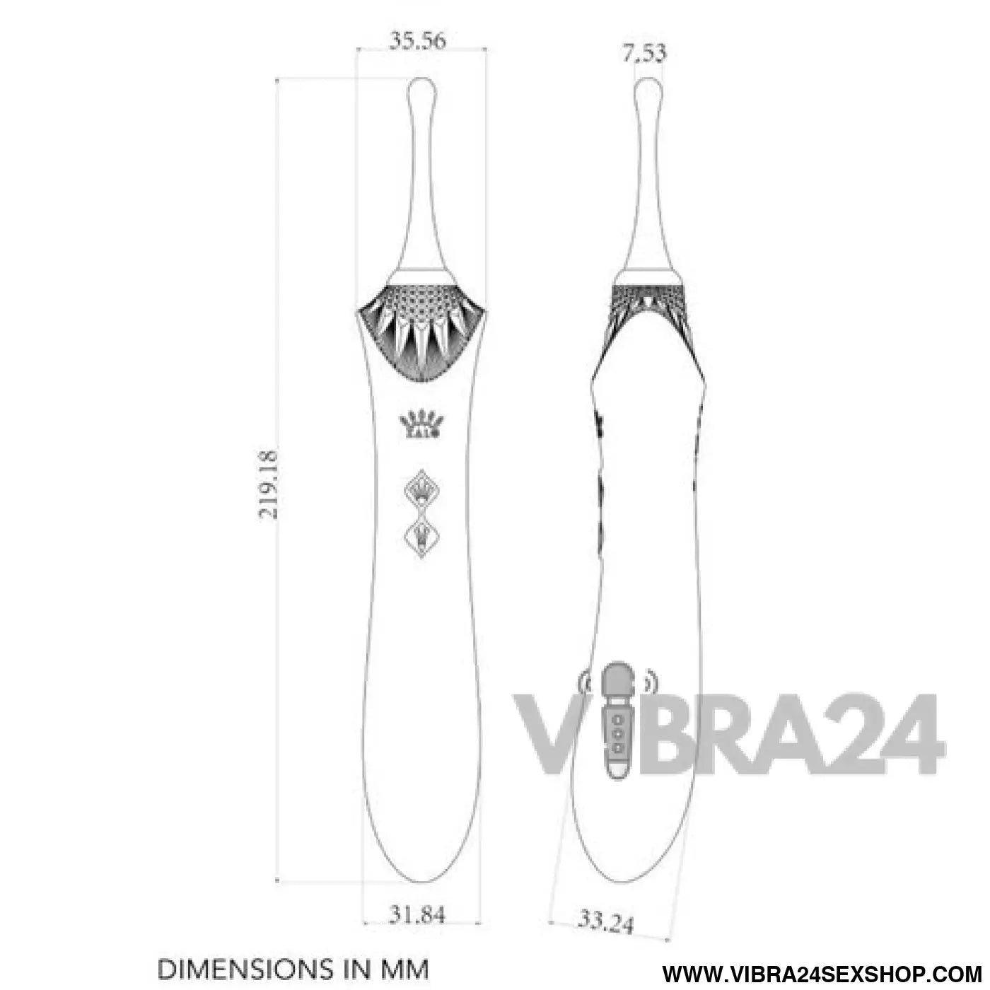 Massajador Clitoriano ZALO BESS 2 - Massageador Preto para Prazer Extremo