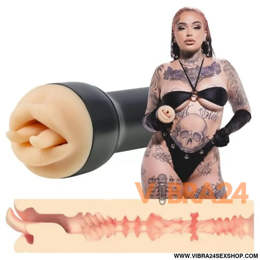 Masturbador Masculino Realista Kiiroo Viperina com Boca de Corvo – TPE Médico Textura Interna 4D Edição Limitada