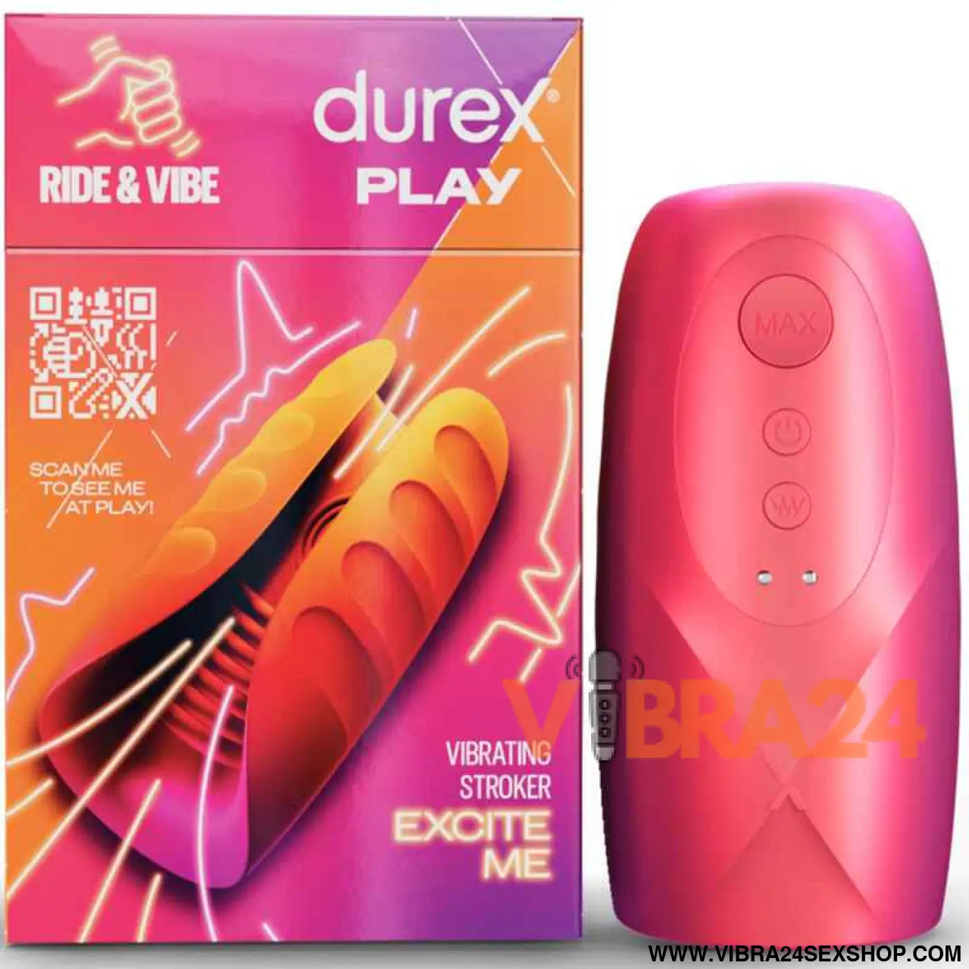 MASTURBADOR VIBRADOR DUREX -TOY RIDE & VIBE