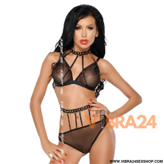 ME-SEDUCE - DOTTY CONJUNTO DUAS PEAS PRETO L/XL