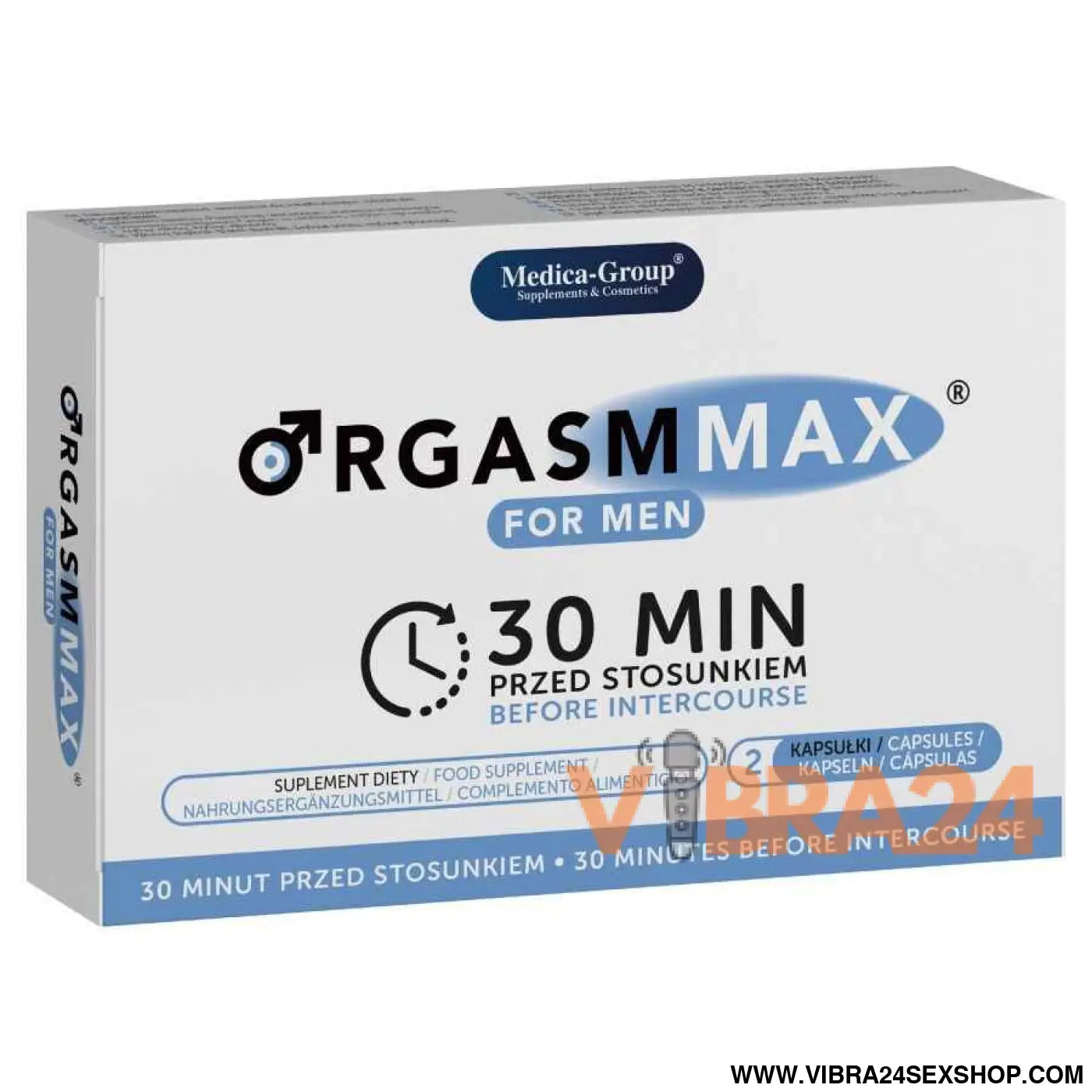 MEDICA GROUP - ORGASM MAX PARA HOMENS - 2 CÁPSULAS