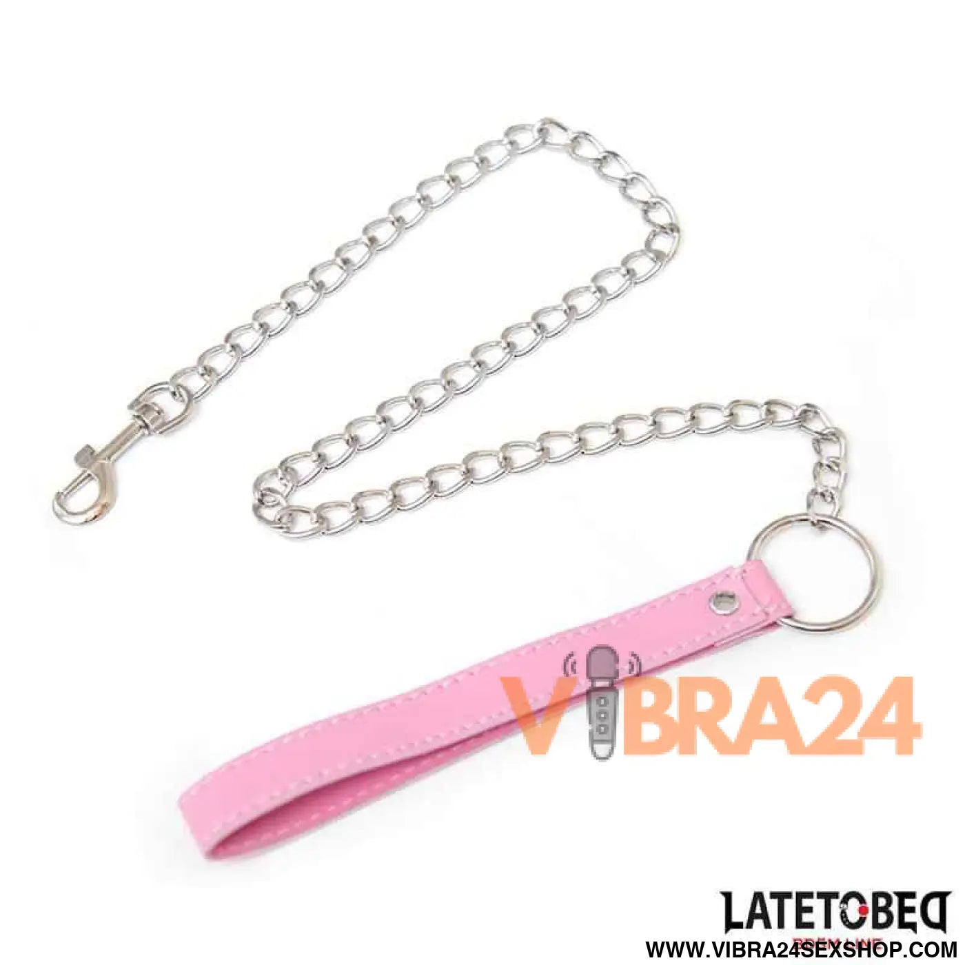 Metal Chain Leash Pink 65cm