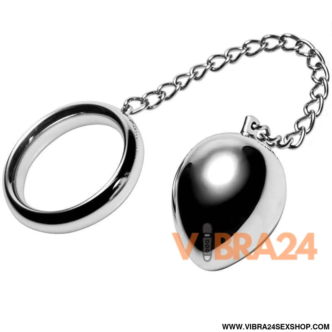 METAL HARD - ANEL DE GALO 40MM + CORRENTE COM BOLA