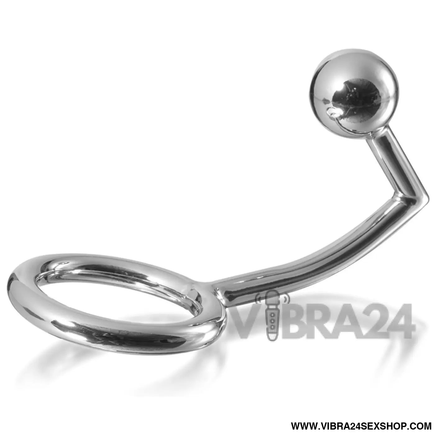 METAL HARD - ANEL DE GALO COM GANCHO ANAL INTRUSO 40MM