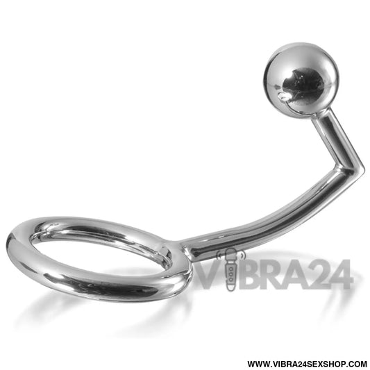METAL HARD - ANEL DE GALO COM GANCHO ANAL INTRUSO 45MM