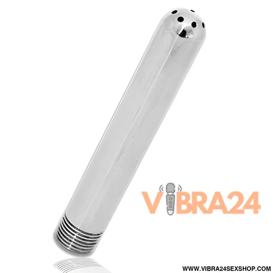 Metal hard douche íntima ii com acabamento cromado brilhante em metal para higiene íntima disponível na vibra24 sexshop loja erotica
