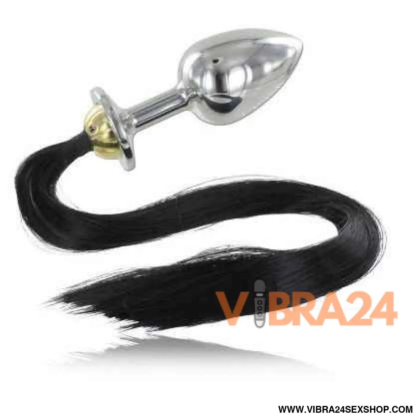 METAL HARD - PLUG ANAL DE AO COM CAUDA 8,89CM