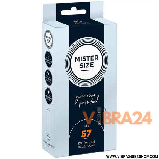 MISTER SIZE - PRESERVATIVO TAMANHO L 57 MM (10 UNIDADES)
