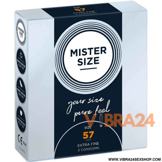 MISTER SIZE - PRESERVATIVO TAMANHO L 57 MM (3 UNIDADES)