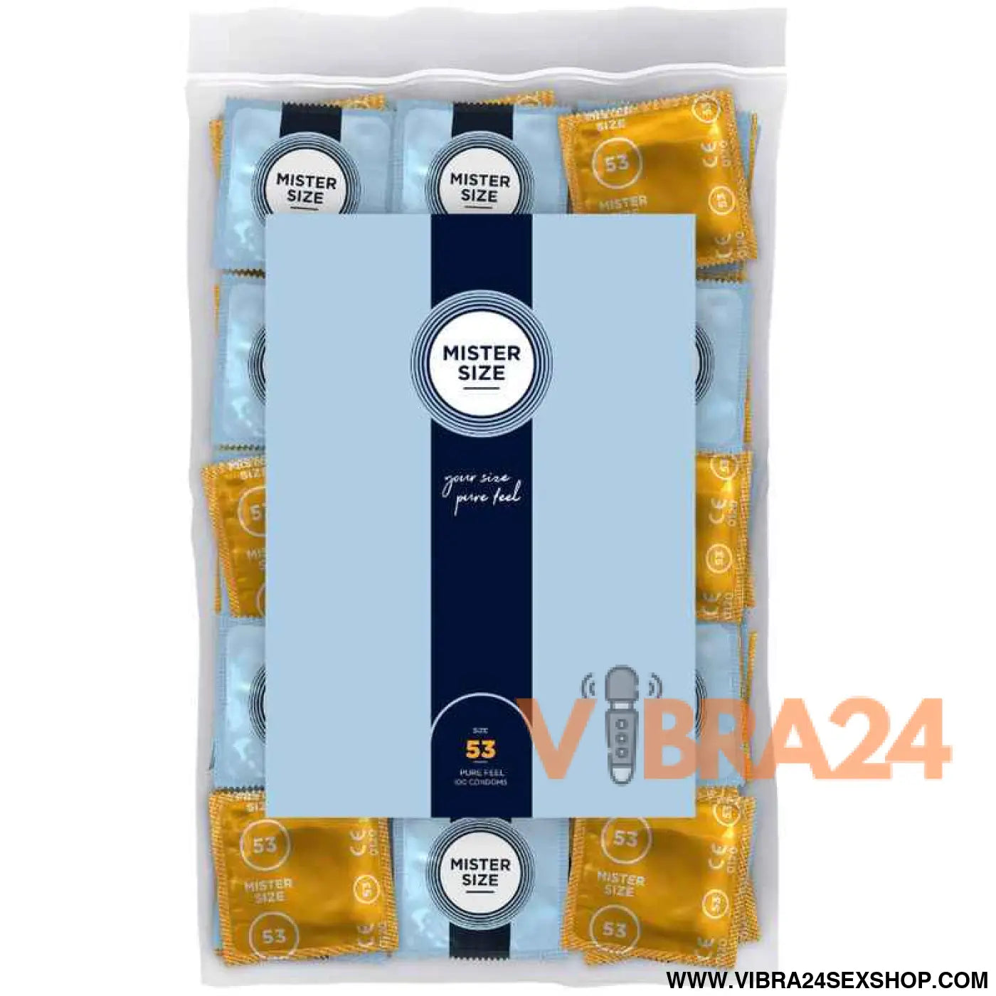 MISTER SIZE - PRESERVATIVO TAMANHO M 53 MM (100 UNIDADES)