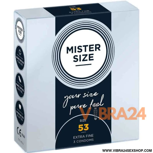 MISTER SIZE - PRESERVATIVO TAMANHO M 53 MM (3 UNIDADES)