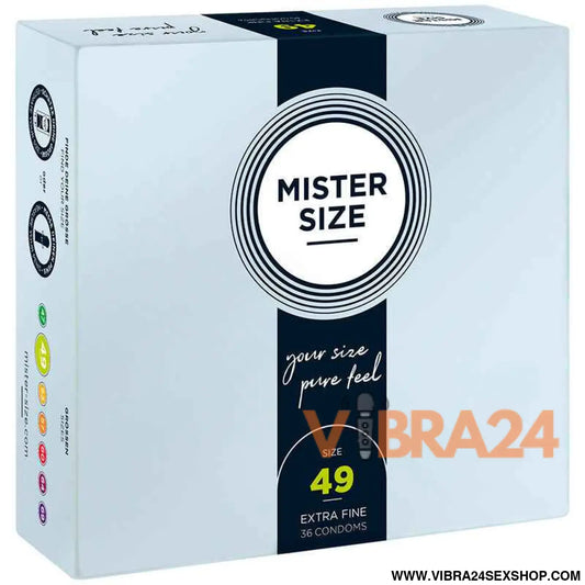 MISTER SIZE - PRESERVATIVO TAMANHO S 49 MM (36 UNIDADES)