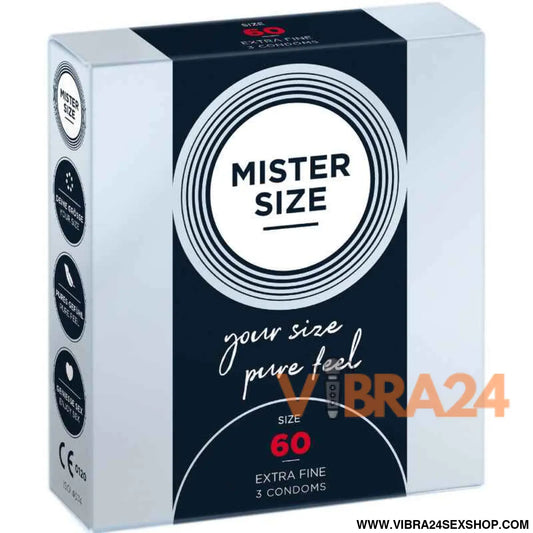 MISTER SIZE - PRESERVATIVO TAMANHO XL 60 MM (3 UNIDADES)