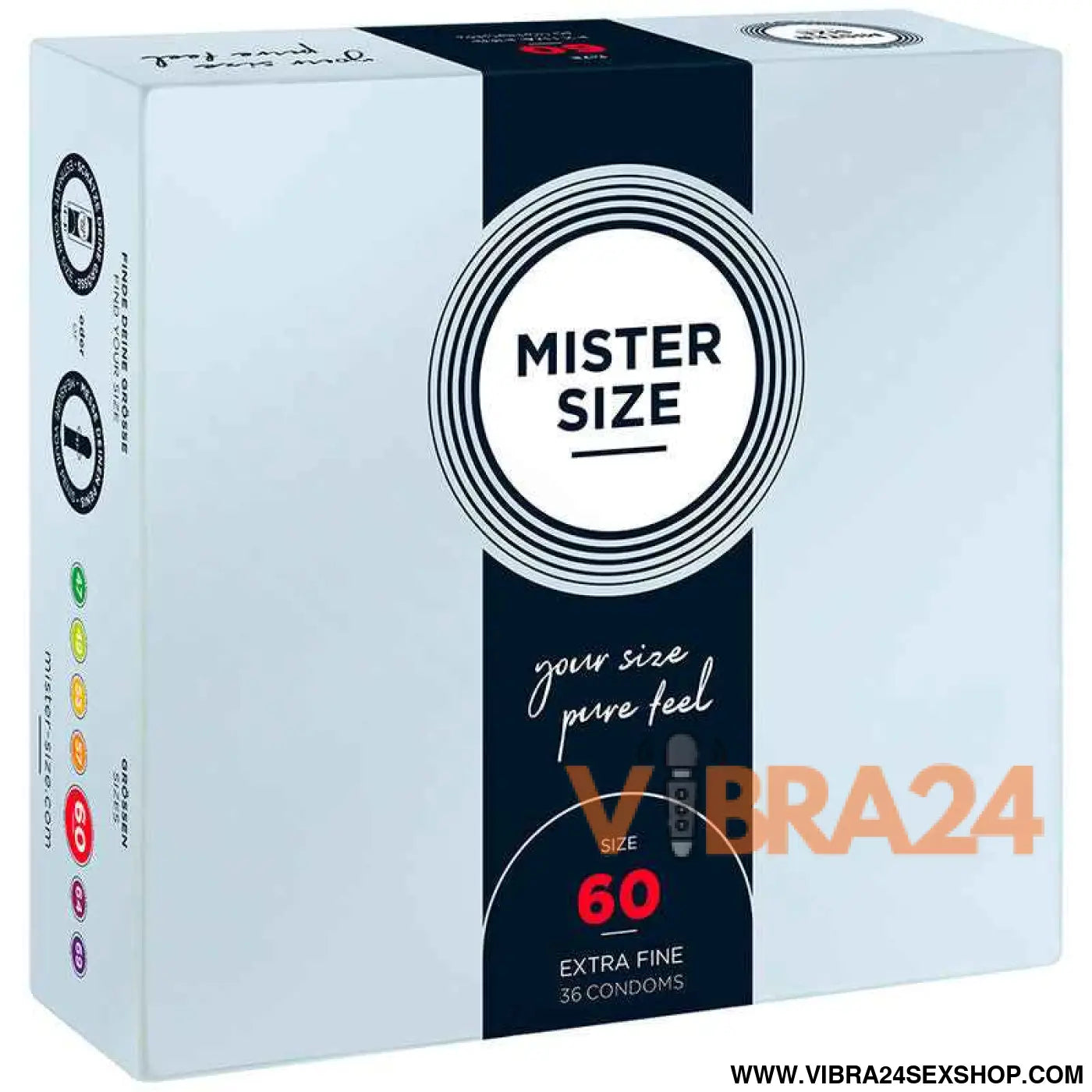 MISTER SIZE - PRESERVATIVO TAMANHO XL 60 MM (36 UNIDADES)