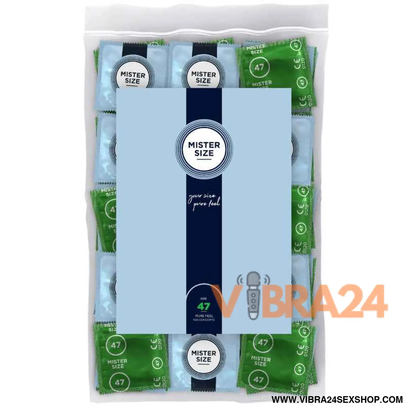 MISTER SIZE - PRESERVATIVO TAMANHO XS 47 MM (100 UNIDADES)