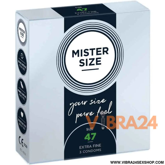 MISTER SIZE - PRESERVATIVOS TAMANHO XS 47 MM (3 UNIDADES)