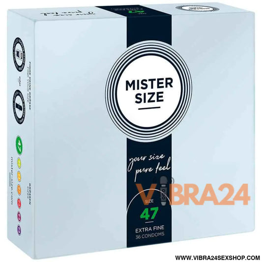 MISTER SIZE - PRESERVATIVOS TAMANHO XS 47 MM (36 UNIDADES)