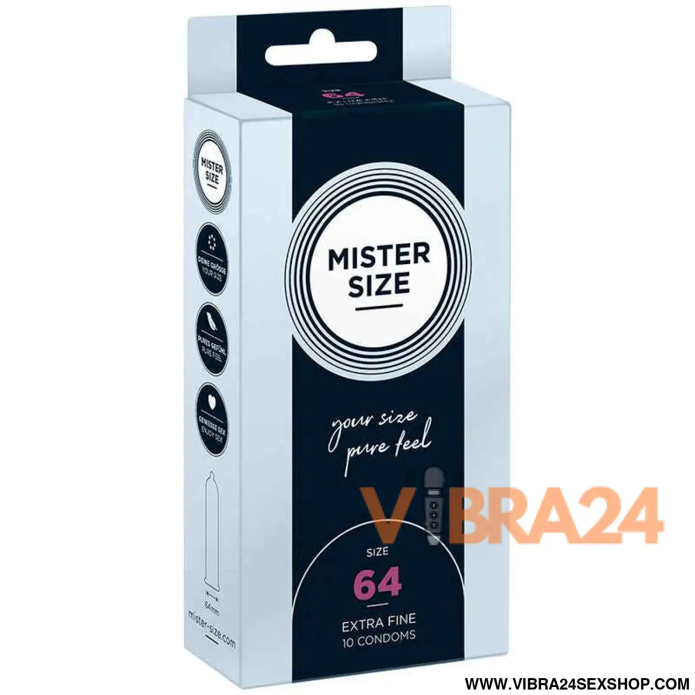 MISTER SIZE - PRESERVATIVOS TAMANHO XXL 64 MM (10 UNIDADES)