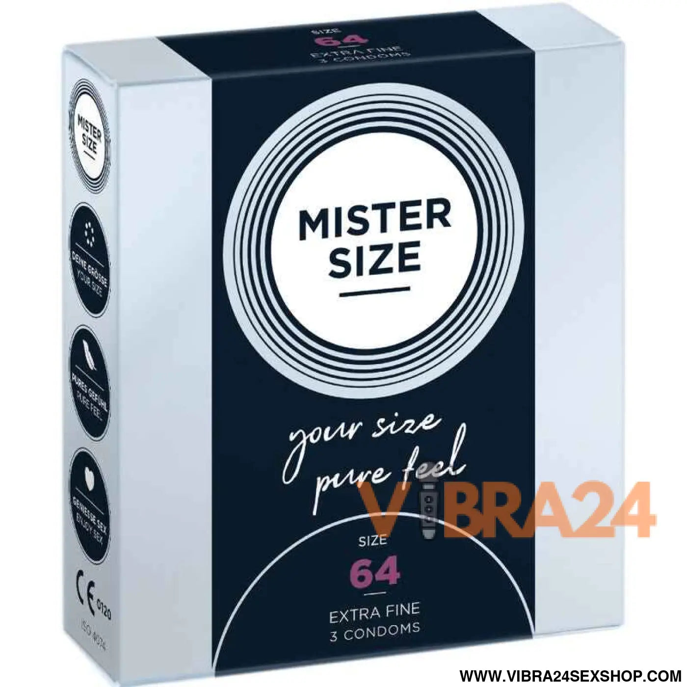 MISTER SIZE - PRESERVATIVOS TAMANHO XXL 64 MM (3 UNIDADES)