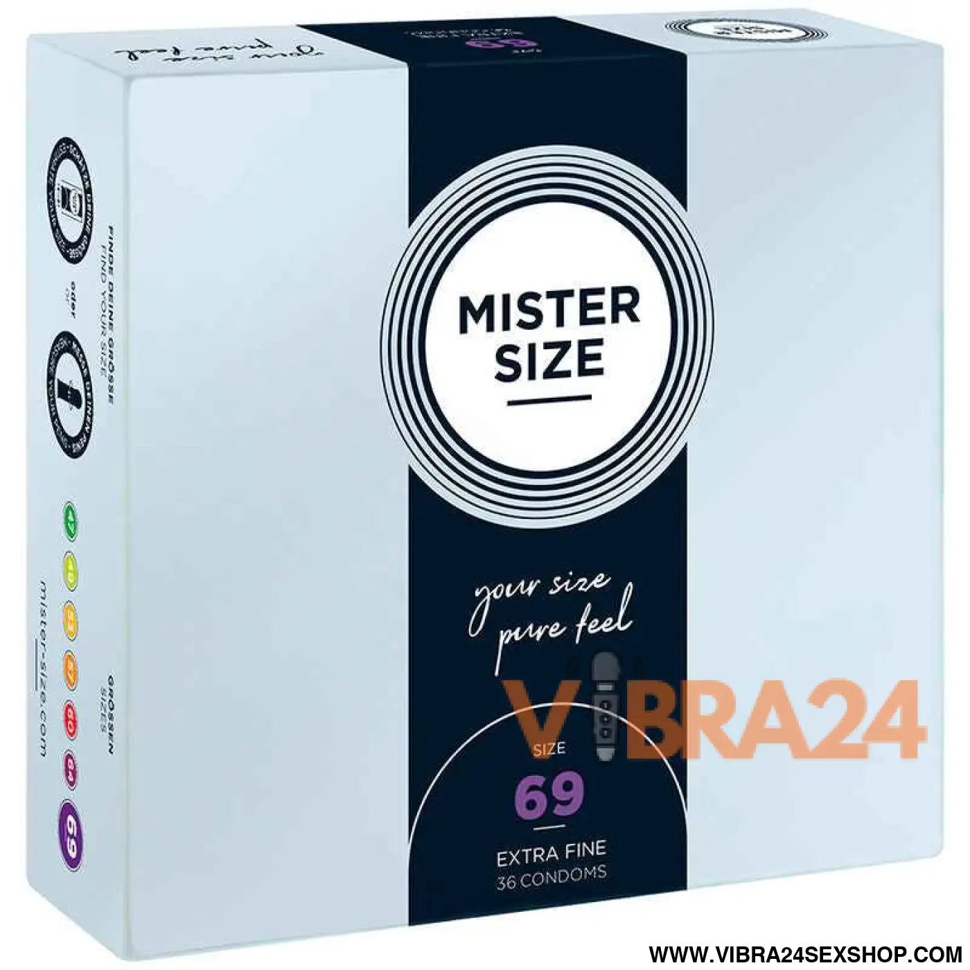 MISTER SIZE - PRESERVATIVOS TAMANHO XXXL 69 MM (36 UNIDADES)