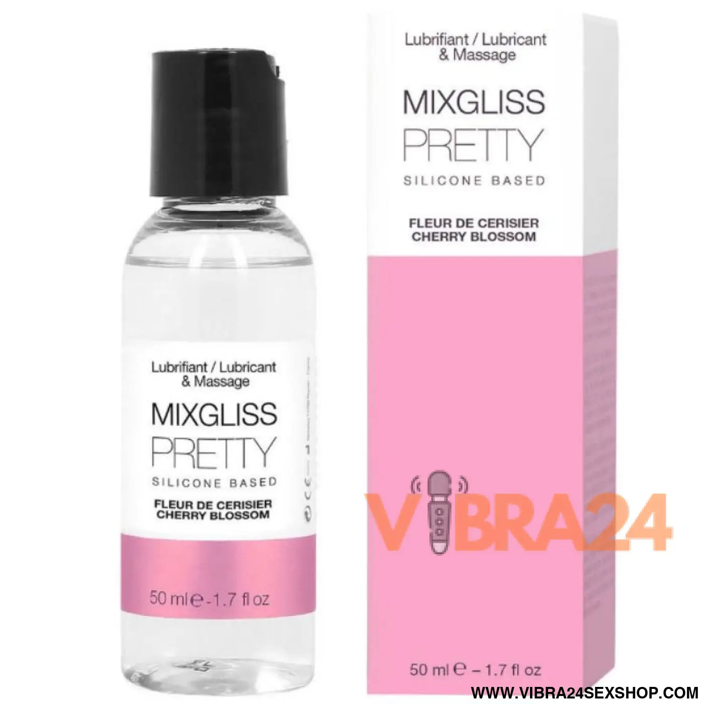 MIXGLISS - BONITO LUBRIFICANTE DE SILICONE FLOR CEREJEIRA 50 ML