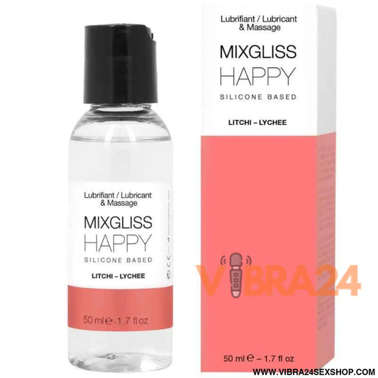 MIXGLISS - LUBRIFICANTE DE SILICONE HAPPY LITCHI 50 ML