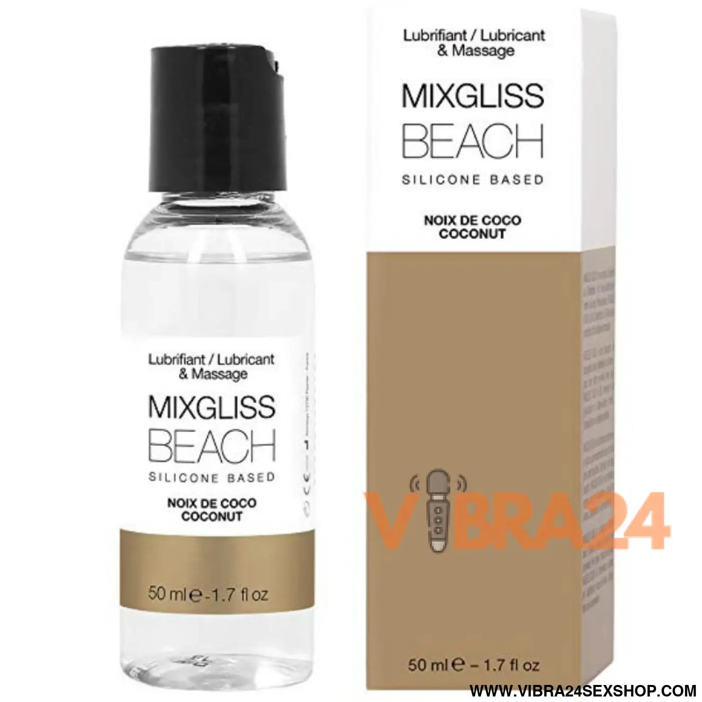 MIXGLISS - LUBRIFICANTE DE SILICONE PRAIA 50 ML