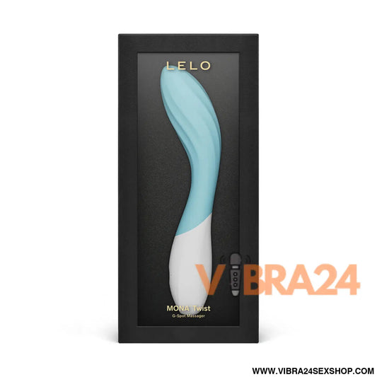 Mona Twist: Vibrador de Ponto G com Design Curvo Textura Sensorial e Controle por App - Turquesa
